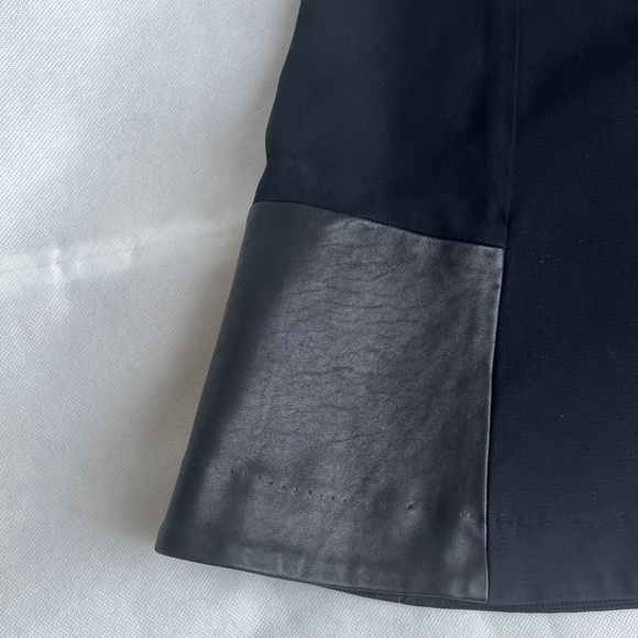 Rag & Bone Montrose Lambskin Leather Panel Mini Black Casual A-line Skirt - Picture 8 of 11